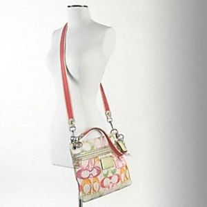 Coach Poppy Tote with Cross Body Strap